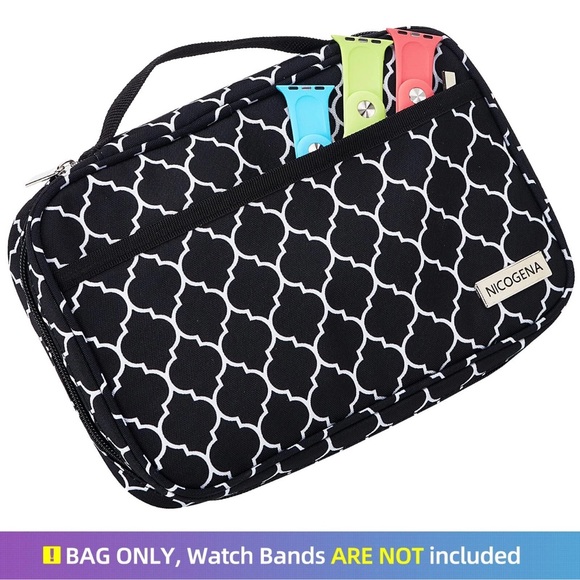 NICOGENA 32 Watch Bands Case, Compatible with Apple, Straps/Access. Organizer - Picture 4 of 8